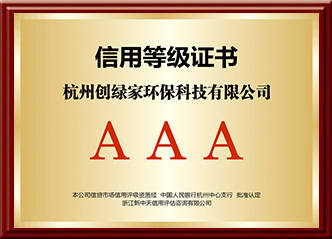 AAA信用等级证书
